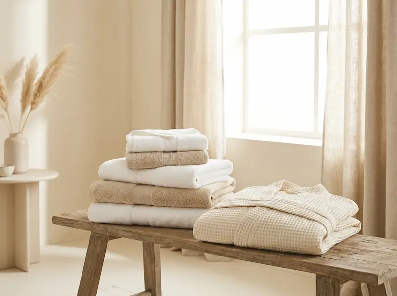 Textiles de baño — toallas y albornoces